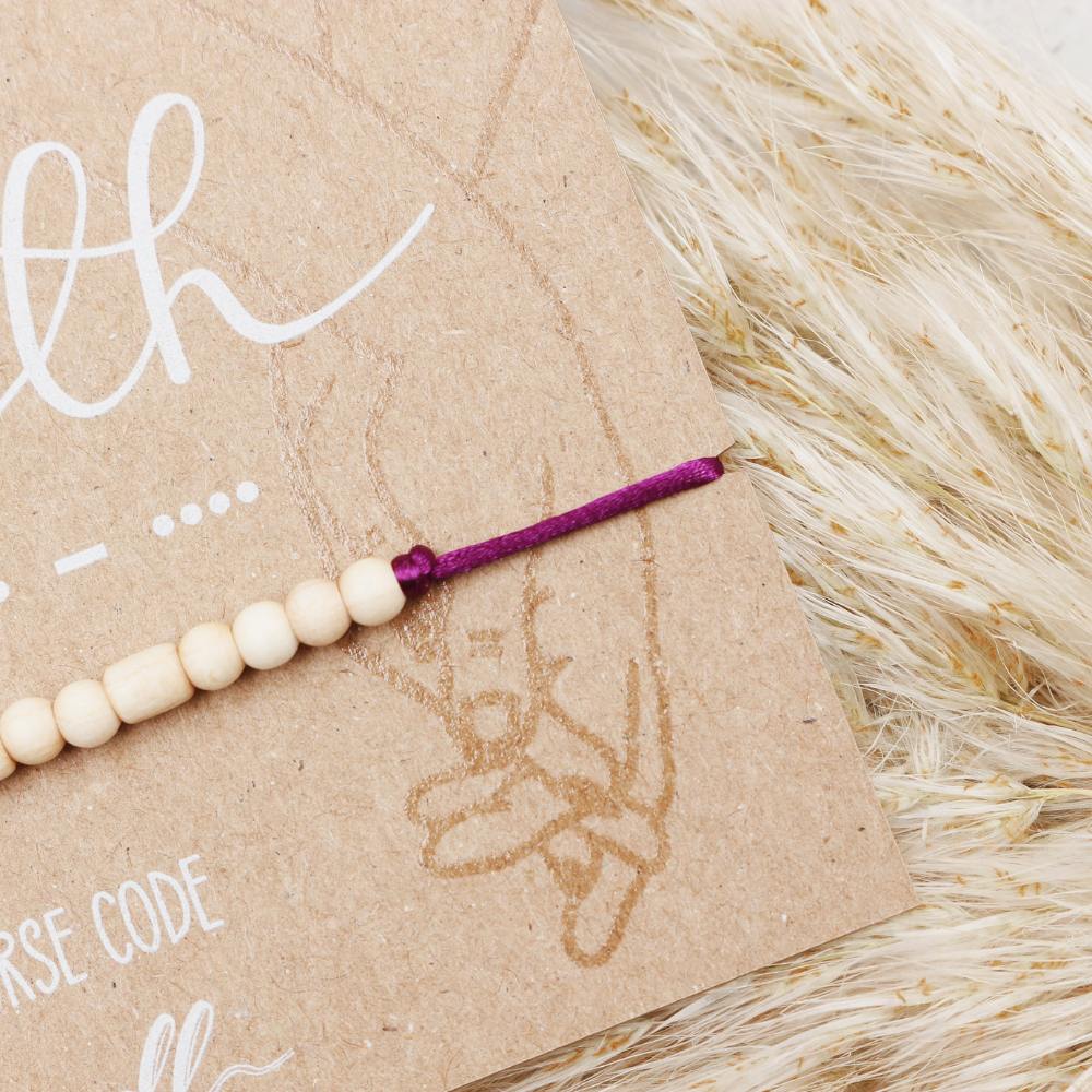 Faith | Morse Code Armband