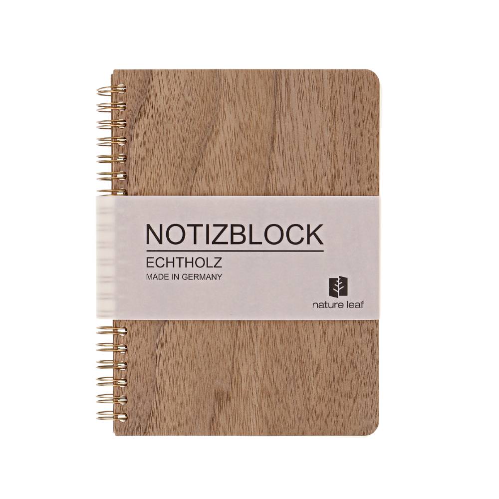 Notizbuch blanko | Nussholz