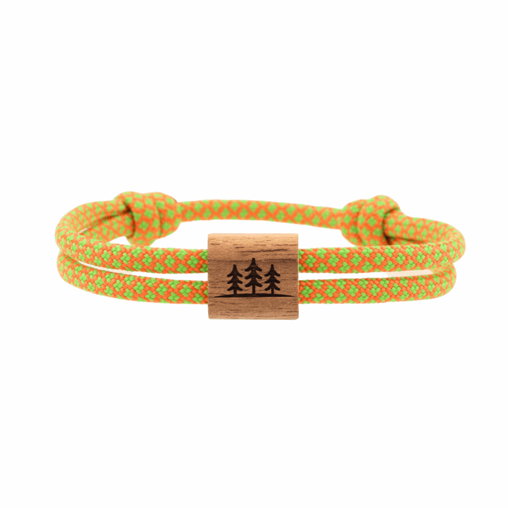 Armband Kona Bäume Holz Nuss Paracord Segeltau Band yellowstone Größe S, M, L mit Schiebeknoten